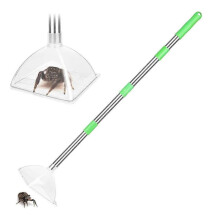 Spider and Insect Catcher - 32inch Adjustable Long-Handled Spider Catcher and Release, Contactless