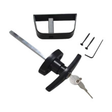 T Handle Locking Mechanism for Shed Door with Keys Zinc Alloy Parts for Outdoor Use, 13.9cm Stem