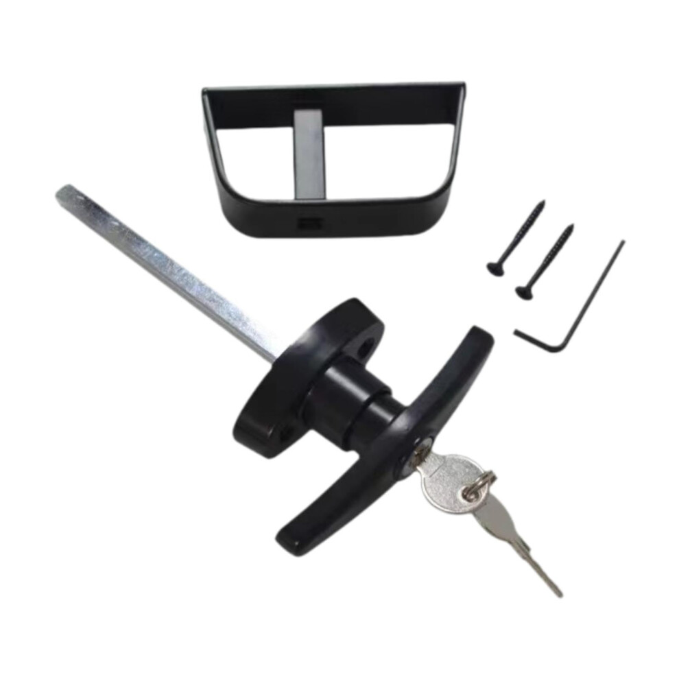 T Handle Locking Mechanism For Shed Door With Keys Zinc Alloy Parts For Outdoor Use, 13.9Cm Stem 395291751978
