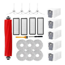 22PCS for Qrevo S/ Qrevo Pro/ Qrevo MaxV Robot Vacuum Cleaner Parts Main Brush Side Brush Hepa Filt