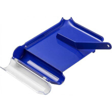 Right Hand Pill Counting Tray with Spatula (Blue - L Shape)
