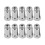 10pcs O2 Sensor Spacer Adapter Extender Extension Straight 45mm M18x1.5 Extension Spacer Extender C 1