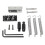 2 Sets of Guitar Bridge Accessories Double Swing Bridge Vibrato System String Board Vibrato Complet 3