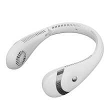 White Neck Fan Personal Wearable Fan Medium Size