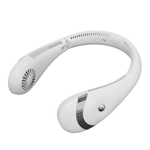 White Neck Fan Personal Wearable Fan Medium Size