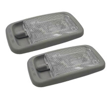 2Pcs Car Overhead Console Reading Lights Ceiling Lamp for 2004-2015 Roof Dome-Map Lamp Assembly
