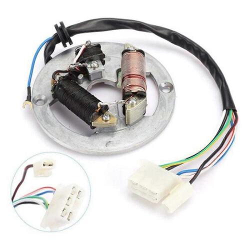 Motorcycle Motor Stator Magnetic Coil Ignition Coil Magnetic Stator Suitable for PW80 1