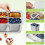 Snacks Box Container, Stainless Steel Divided Serving Tray with Lid and Handle, 6 Compartment Porta 4