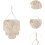 Macrame Pendant Light Cover for Nursery Decoration 3