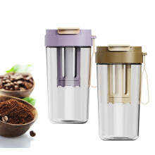 2 Pcs Cold Brew Coffee Tumbler for Fridge Ice Brew Bottle for Tea Coffee