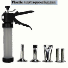 Jerky Maker Gun with 4 Stainless Steel Nozzles Hwy[HhhhS]