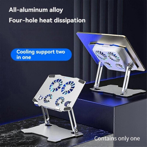 Laptop Cooling Pad Adjustable Aluminum Stand Portable Laptop Holder for All Tablets 1