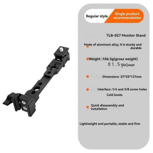 Adjustable Camera Monitor Mount Rotatable Magic Arm with 1/4 Thread Cold Shoe Mount for 4 3 Mini/Pr 1