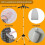 Foldable Garment Steamer Stand with Ironing Gloves for Clothes,Adjustable Steamer Rack with Two Cli 4