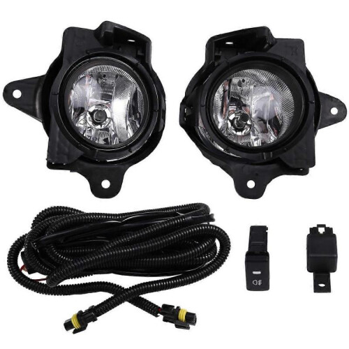 Car Front Bumper Fog Light Halogen Set for MK7 2012 2013 2014 2015 2016 with Wires Switch Harness K 1