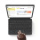 For Lenovo Idea Tab Pro Xiaoxin Pad Pro 12.7 (2025) Leather Case + Touchpad Bluetooth-Compatible Key 3