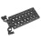 New Battery Cheese Plate Backboard Plate with 19mm Railblock for V Lock Mount Power Splitter Camera 1