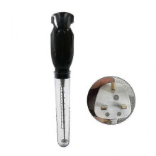 (EU Plug, Black) 220-240V Electric Handheld Mixer for Frappe Milk Coffee Egg Frother Grinder Home Use