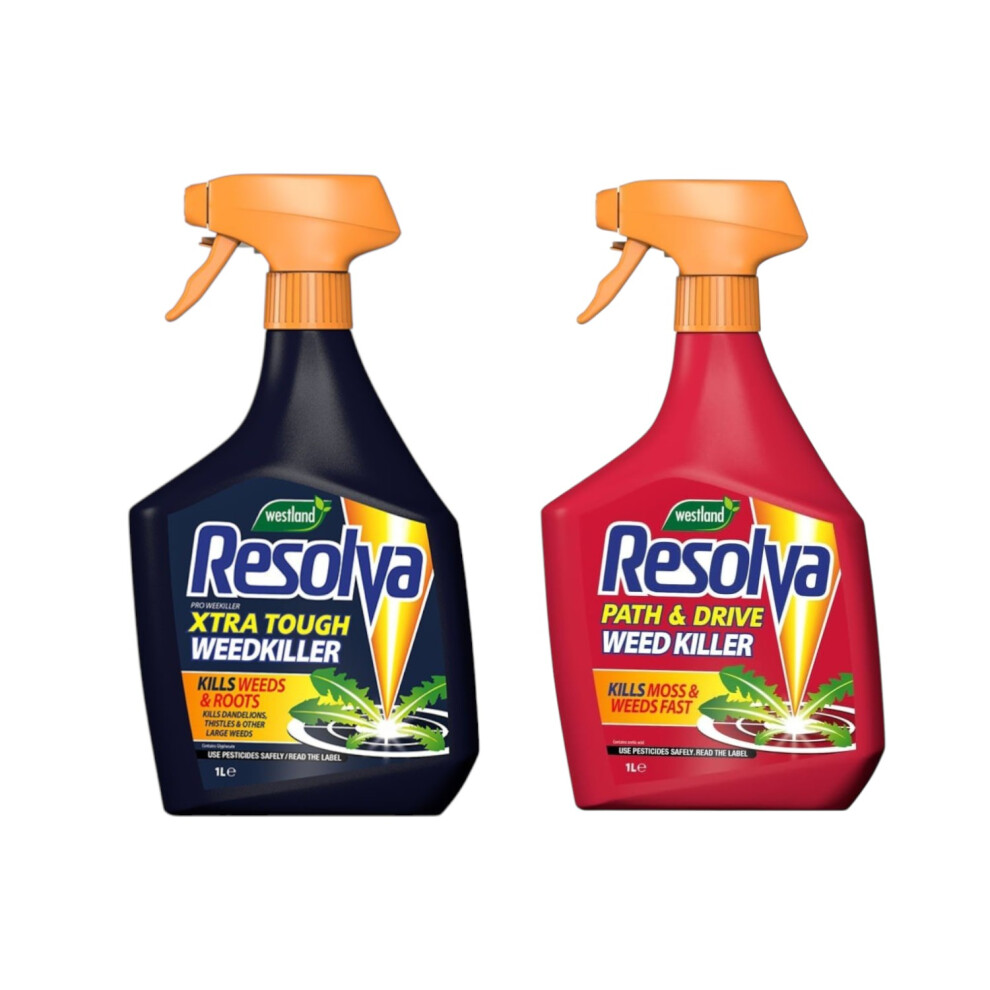 Resolva Pro Xtra Tough & Path Drive Weedkiller RTU 1L Fast Acting-image-OPC-PHXZK97-NEW