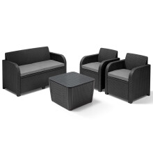 4 seater lounge set with table Novara Keter