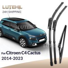 For Citroen C4 Cactus 2014-2023 2015 2016 2017 Wiper Front & Rear Wiper Blades Windshield Windscreen Window Brushes 26" 18" 10"