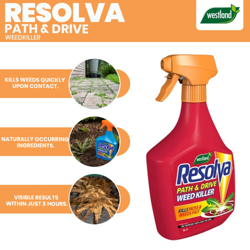 Westland Resolva Pro Xtra Tough & Path Drive Weedkiller RTU 1L Fast Acting 2