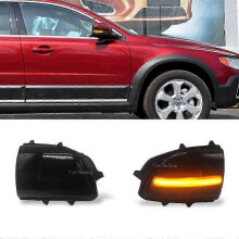 LED Dynamic Turn Signal Light Side Mirror Sequential Blinker for  XC70 2007-2015 XC90 2007-2014