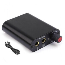 (EU Plug, Black) Professional Mini Tattoo Power Supply & Motor for Tattoo Machines - Compact & Reliable