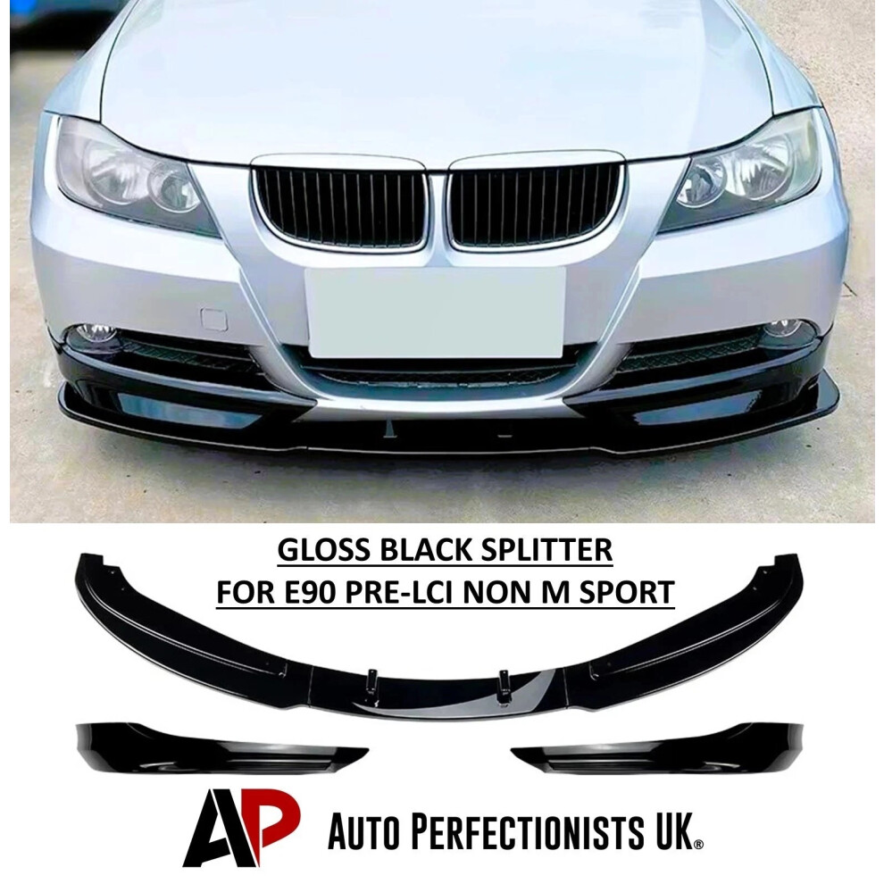 For Bmw 3 Series Non M Sport E90 E91 Pre-Lci Front Splitter Spoiler 04-8 5061072668487