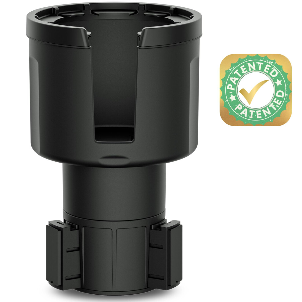 Patented & Upgraded Car Cup Holder Expander For Hydro-Flask, Yeti, Nalgene, Owala, Large Water Bottles - Adjustable Expandable Insert Extender 798135927254