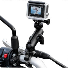 GoPro Bike Mount, 360 Adjustable Rotatable Metal Handlebar Mount for GoPro, Canon, Nikon & Action Cameras