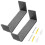 2pcs Surfboard Wall Mount Hanger - Black Display Rack for Wall Storage 1
