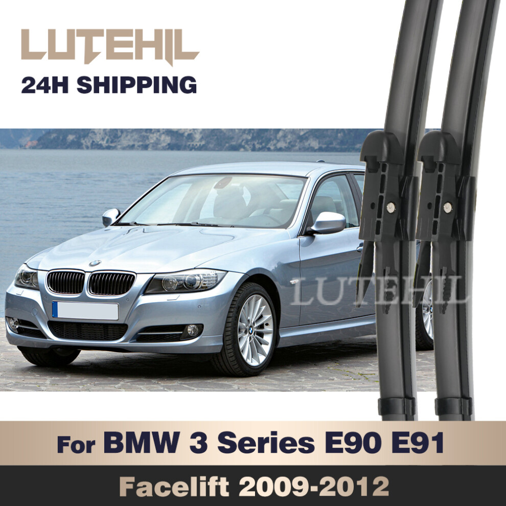 For Bmw 3 Series E90 E91 Facelift 2009-2012 2010 2011 Wiper Front Wiper Blades Windshield Windscreen Window Brush 24" 19" 6935158875696