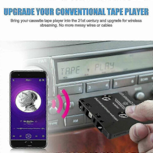 Car Bluetooth Cassette Player - Wireless Audio Adapter with Bluetooth 5.0 & Aux for Car Stereo Tape Deck 1
