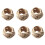 12Pcs Natural Woven Napkin Buckle Loop Cord Waxed Twine for Tableware Decor 1