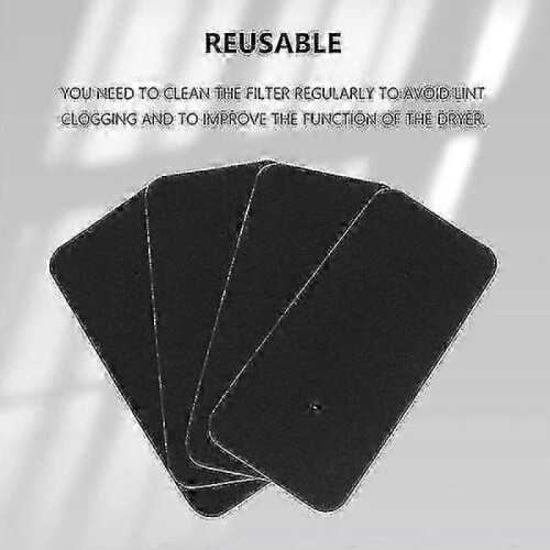 Hoover Candy Dryer Filter 8-Pack Black 40006731 for Efficient Lint Removal 2