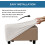Velvet Plush Stretch Ottoman Cover for Footrest 4
