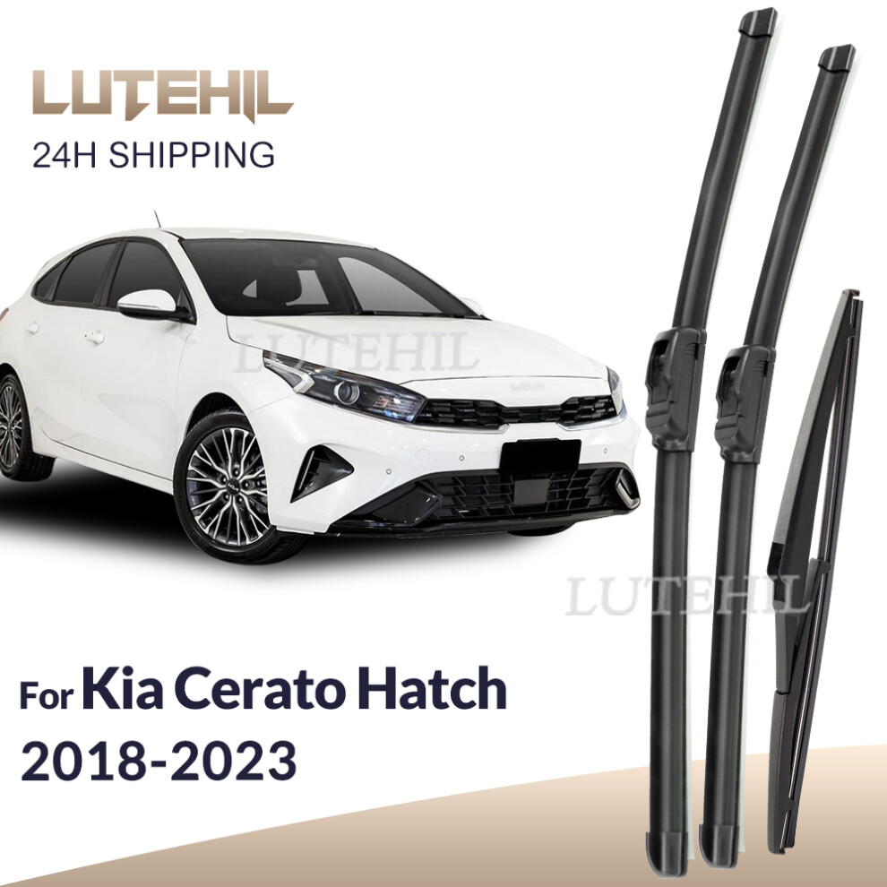 For Kia Cerato Hatch Bd 2018-2023 2019 2020 2021 Wiper Front&Rear Wiper Blades Windshield Windscreen Window Brushes 26" 16" 14" 6935158876297