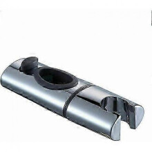 Chrome ABS Shower Head Holder 360 Rotating Shower Rod Clamp for Oval Bathrooms