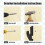 2-Pack Sword Wall Mount Hanger - Adjustable 1-Tier Katana Holder for Samurai Sword & Rapier Display 4