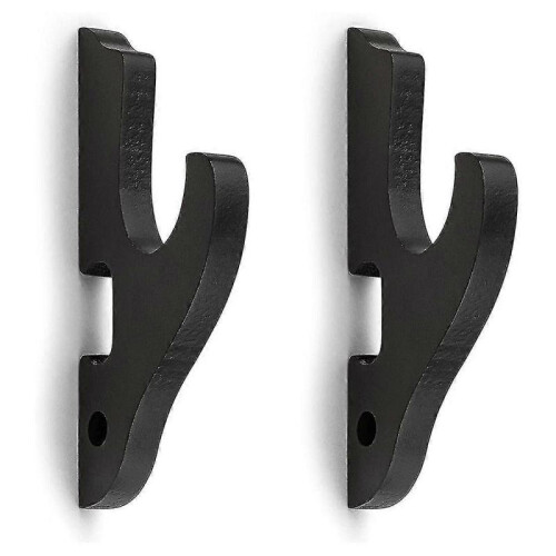 2-Pack Sword Wall Mount Hanger - Adjustable 1-Tier Katana Holder for Samurai Sword & Rapier Display