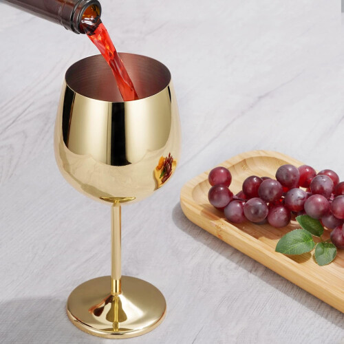 4 Set Stainless Steel  Glasses for Party 18oz 2