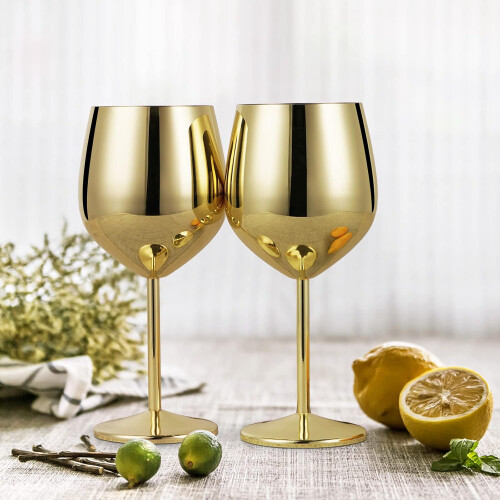 4 Set Stainless Steel  Glasses for Party 18oz 1