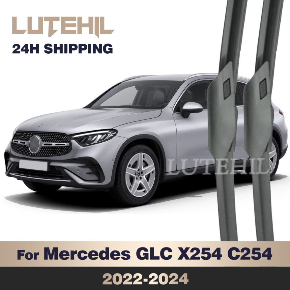 For Mercedes Benz GLC X254 C254 2022-2024 2023 Wiper Front Wiper Blades Windshield Windscreen Window Brush 22" 22"