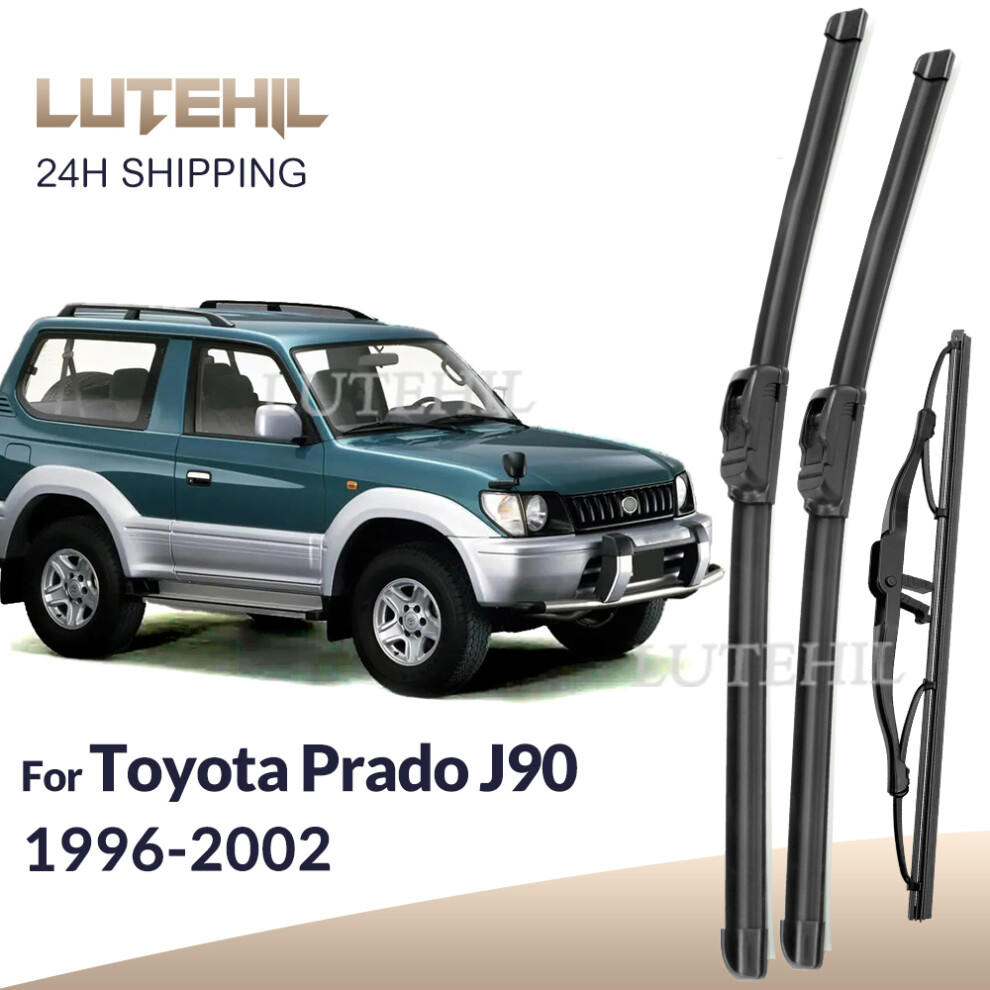 For Toyota Prado J90 1996-2002 1997 1998 1999 Wiper Front & Rear Wiper Blades Windshield Windscreen Window Brushes 19" 18" 14" 6935158876761