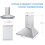 Living And Home Class A++ 60cm Chimney Cooker Range Hood Kitchen Extractor with 3-Speed Modes 9