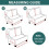 Stretch Soft Removable Washable Elastic Ottoman Cover for Cats Medium Size 2