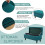 Stretch Soft Removable Washable Elastic Ottoman Cover for Cats Medium Size 4