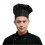 (Black) Professional Stretchy Adjustable Chef Hat for Men - Kitchen Cook Baker Catering Cap 1