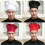 (Chilli Pattern) Professional Stretchy Adjustable Chef Hat for Men - Kitchen Cook Baker Catering Cap 4